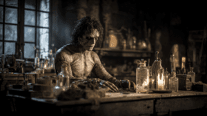 Encuentro entre quién es Frankenstein y su creador en el glaciar del Mar de Hielo