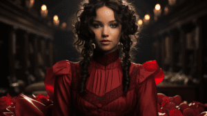 Escena de Katniss Everdeen en la adaptación cinematográfica