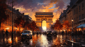 Representación de una escena oculta en la historia de París