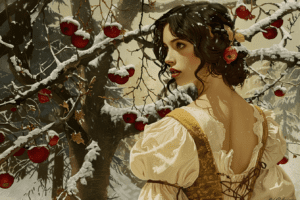 Imagen del cuento original de Blancanieves por los hermanos Grimm