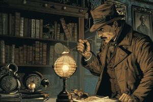 Retrato de Arthur Conan Doyle, el creador de Sherlock Holmes