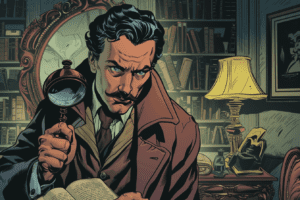 Retrato de Sherlock Holmes, el detective inmortal de Conan Doyle
