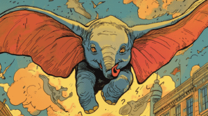 Portada del libro original de Dumbo de Helen Aberson