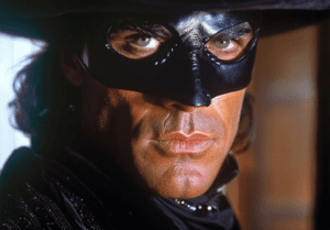 Retrato de El Zorro enmascarado