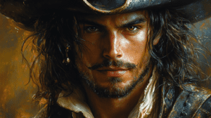 Retrato de D'Artagnan, héroe de Los Tres Mosqueteros