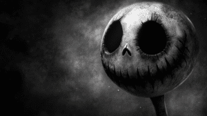 Retrato de Jack Skellington, el Rey Calabaza de Pesadilla antes de Navidad