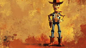 El cowboy Woody en un escenario desconocido