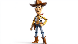 Woody conversando con otros juguetes