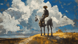 Quién es Don Quijote de la Mancha en un camino de La Mancha