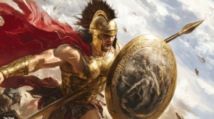 cómo influyen los escenarios en Aquiles con su furia guerrera