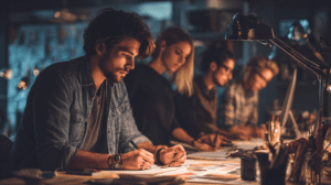 Escritor autopublicando su libro en Amazon con acompañamiento editorial