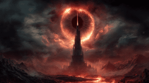 Sauron en la Tierra Media representado como símbolo del poder absoluto