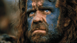 William Wallace en batalla representando la lucha por la libertad