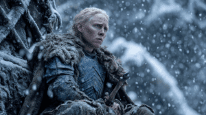 Blasón de la Casa Tarth relacionado con el linaje de Brienne de Tarth.