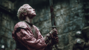 Combate cuerpo a cuerpo de Brienne de Tarth en el torneo de Puenteamargo.