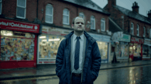 Dave Fishwick dando un discurso motivacional sobre economía local