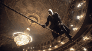 Erik al órgano componiendo Don Juan Triunfante define quién es el fantasma de la ópera