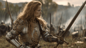 Quién es Éowyn entrenando con la espada en secreto