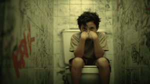 Ilustración del dragón como metáfora del miedo de quién es el chico invisible