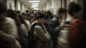 Retrato conceptual del vacío emocional de quién es el chico invisible