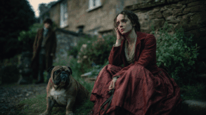 Emily Brontë escribiendo el arco de quién es Catherine Earnshaw
